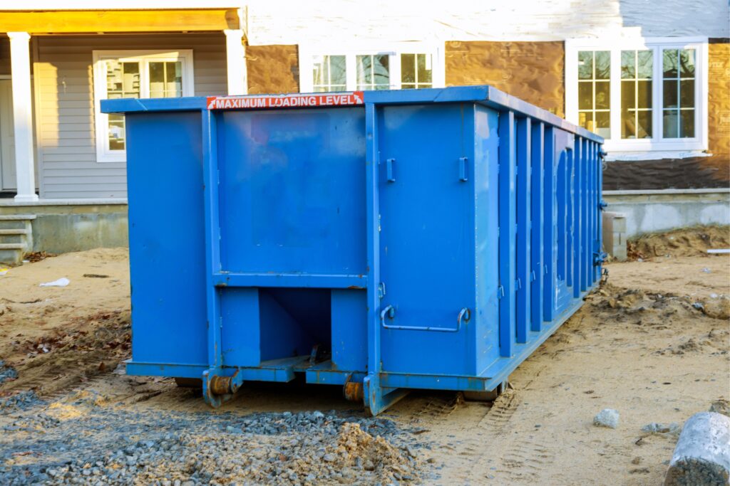 dumpster-rentals-direct-site-services Dumpster rental on residential construction site